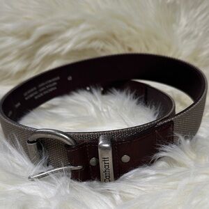 Carhartt Men's Light Green and Brown Belt